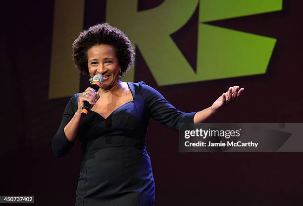 Actress Wanda Sykes hosts the Trevor Project's 2014 "TrevorLIVE NY" Event onstage at the Marriott Marquis Hotel on June 16, 2014 in New York City.