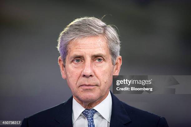 Stuart Rose, chairman of the Duvet & Pillow Warehouse Ltd., pauses during a Bloomberg Television interview in London, U.K., on Wednesday 2013. U.K....