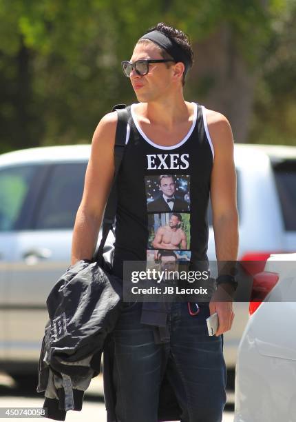 Vitalii Sediuk is seen fulfilling his community service on June 16, 2014 in Los Angeles, California.