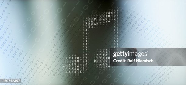 Musical Note Using Code Musical Note In Binary Code Against A Gradient Background High-Res ...