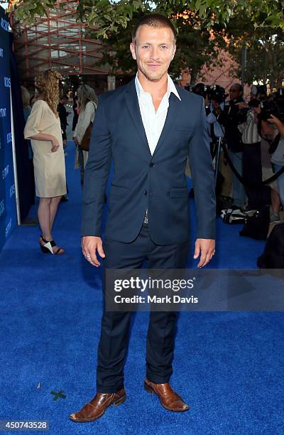 Actor Charlie Bewley attends Premiere Of CBS Television Studios & Amblin Television's "Extant" at California Science Center on June 16, 2014 in Los...