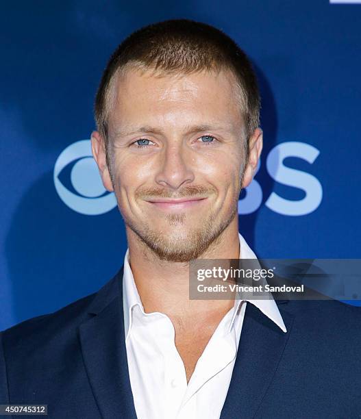 Actor Charlie Bewley attends the Los Angeles premiere of "Extant" at Samuel Oschin Space Shuttle Endeavour Display Pavilion on June 16, 2014 in Los...