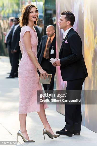 Hilary Rhoda and Sean Avery arrive to the 2014 Fragrance Foundation awards at Alice Tully Hall, Lincoln Cente on June 16, 2014 in New York City.