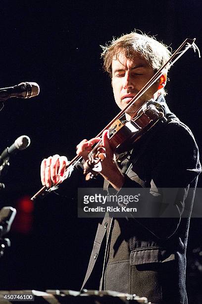 Singer-songwriter Andrew Bird performs in concert at the Paramount Theatre on June 16, 2014 in Austin, Texas.
