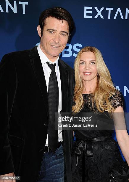 Actor Goran Visnjic and wife Ivana Vrdoljak attend the premiere of "Extant" at California Science Center on June 16, 2014 in Los Angeles, California.