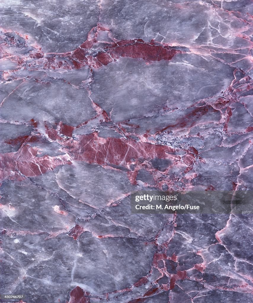 Gray and Red Marble