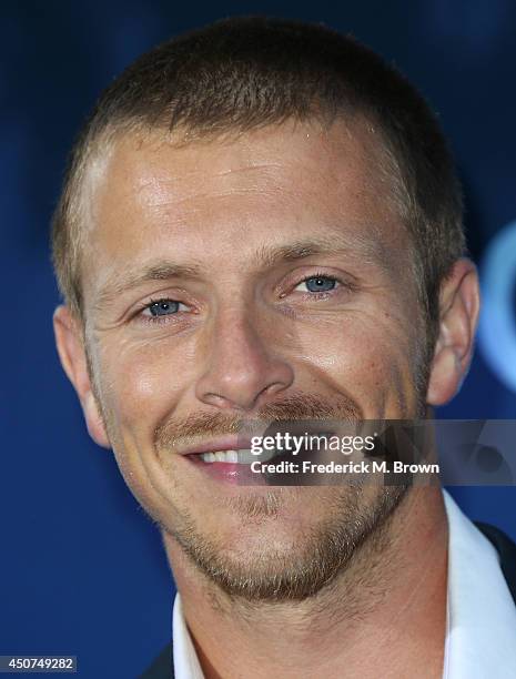Actor Charlie Bewley attends the Premiere of CBS Television Studios & Amblin Television's "Extant" at the California Science Center on June 16, 2014...