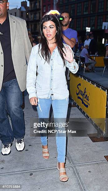 Kourtney Kardashian is seen on June 16, 2014 in New York City.