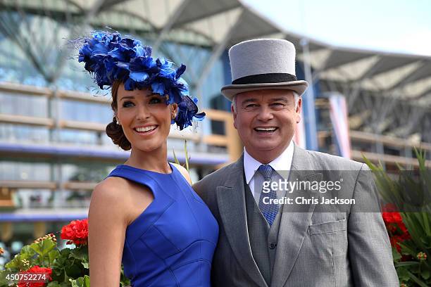 Isabel Webster and Eamonn Holmes attend day one of Royal Ascot at Ascot Racecourse on June 17, 2014 in Ascot, England.