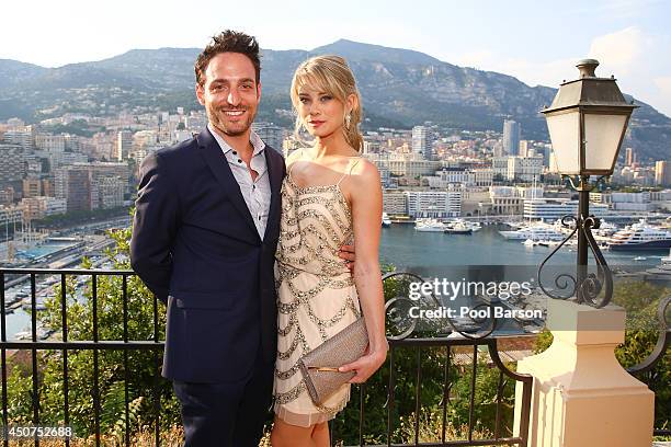 Kim Matula and Ben Goldberg attends a Cocktail Reception at the Ministere d'etat on June 9, 2014 in Monte-Carlo, Monaco.