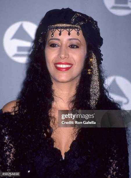 Singer Ofra Haza attends the 35th Annual Grammy Awards on February 24, 1993 at the Shrine Auditorium in Los Angeles, California.