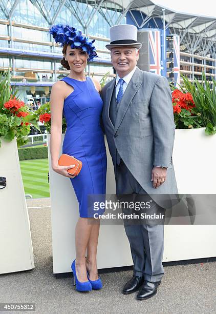 Presenters Isabel Webster and Eamonn Holmes attend day one of Royal Ascot at Ascot Racecourse on June 17, 2014 in Ascot, England.