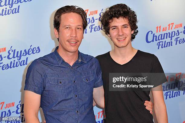 Reda Kateb and Thomas Litli attend the Hippocrate Paris Premiere during Day 2 of the Champs Elysees Film Festival on June 12, 2014 in Paris, France.