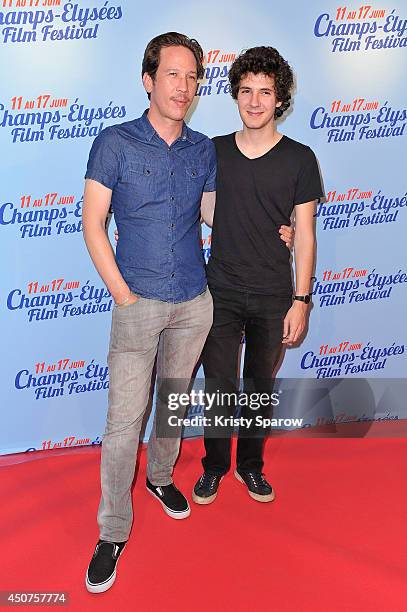 Reda Kateb and Thomas Litli attend the Hippocrate Paris Premiere during Day 2 of the Champs Elysees Film Festival on June 12, 2014 in Paris, France.