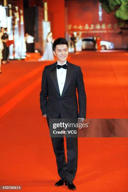 Actor William Feng walks the red carpet at the 17th Shanghai International Film Festival on June 14, 2014 in Shanghai, China.