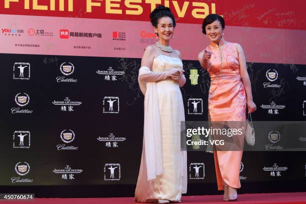Japanese actress Ryoko Nakano walks the red carpet at the 17th Shanghai International Film Festival on June 14, 2014 in Shanghai, China.