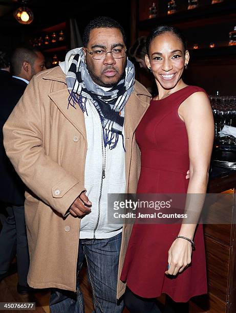 Teddy Ted and Racquel McDonald attend the Tequila Baron Launch Party at Butter Restaurant on November 19, 2013 in New York City.