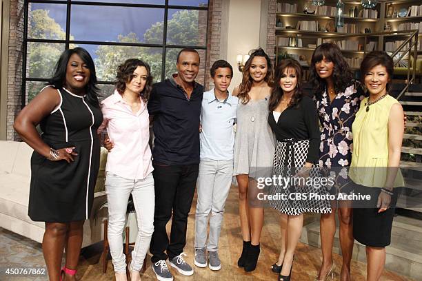 Boxing legend Sugar Ray Leonard and his children visit the ladies of THE TALK for "Who's Your Daddy" week, Tuesday, June 10, 2014 on the CBS...