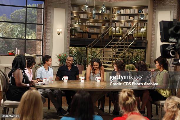 Boxing legend Sugar Ray Leonard and his children visit the ladies of THE TALK for "Who's Your Daddy" week, Tuesday, June 10, 2014 on the CBS...