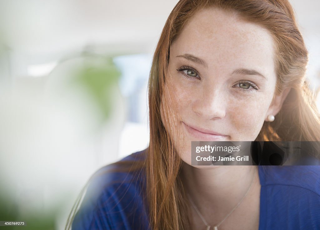 Portrait of teenage girl (14-15)