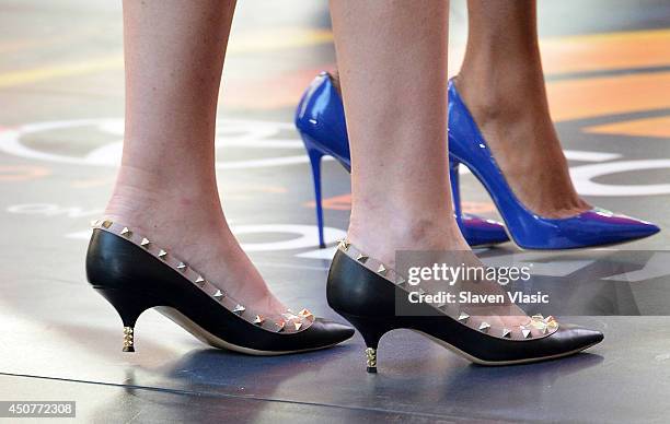 S TODAY co-hosts Savannah Guthrie and Tamron Hall at the NBC's TODAY Show on June 17, 2014 in New York, New York.