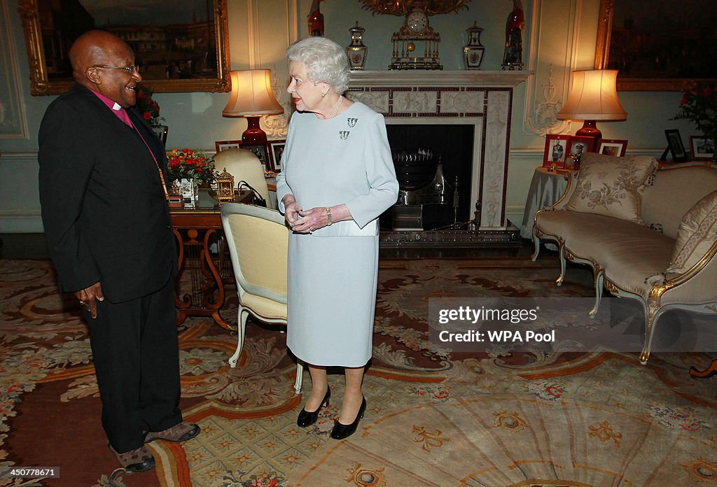 Reverend Desmond Tutu Meets With Queen Elizabeth II