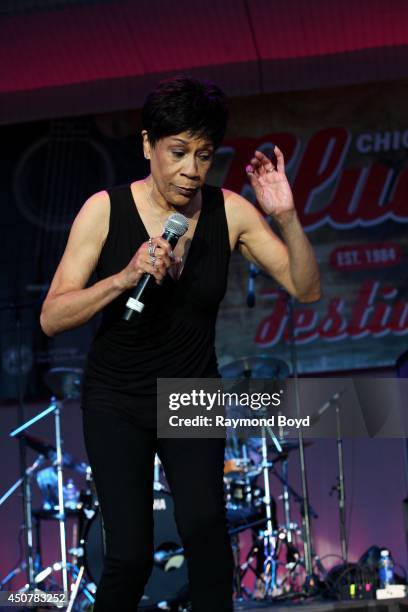 Singer Bettye LaVette performs on the Petrillo Music Shell during the 31st Annual Chicago Blues Festival on June 14, 2014 in Chicago, Illinois.