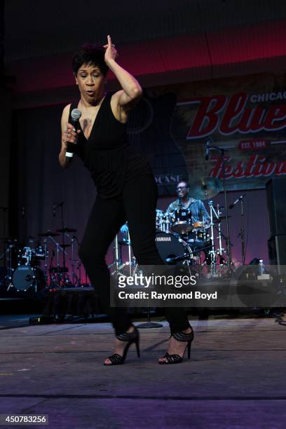 Singer Bettye LaVette performs on the Petrillo Music Shell during the 31st Annual Chicago Blues Festival on June 14, 2014 in Chicago, Illinois.