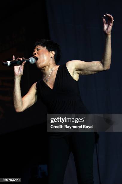 Singer Bettye LaVette performs on the Petrillo Music Shell during the 31st Annual Chicago Blues Festival on June 14, 2014 in Chicago, Illinois.