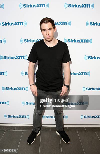 Hardwell hosts a special live edition of his SiriusXM show "Hardwell Radio" on SiriusXM's Electric Area channel at SiriusXM on June 17, 2014 in New...