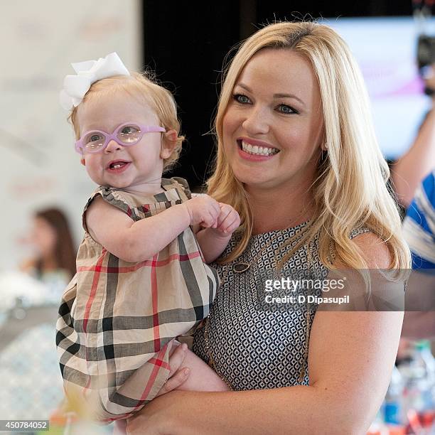 Kandi Mahan and daughter Zoe Mahan attend Operation Shower's "Welcome Aboard, Baby" at TPC River Highlands on June 17, 2014 in Cromwell, Connecticut.
