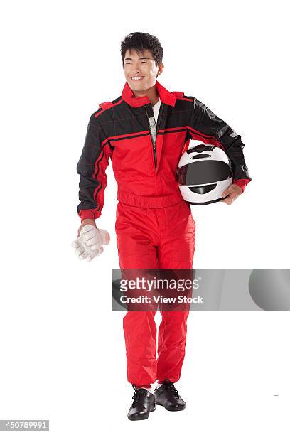 young race car driver - pilota di auto da corsa foto e immagini stock