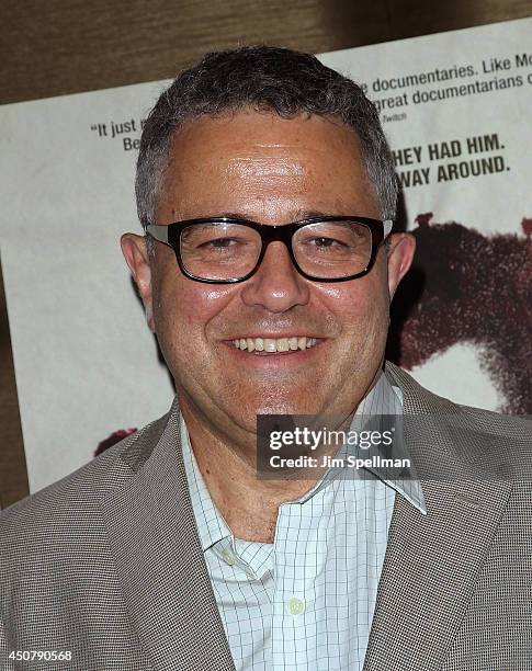 Lawyer/legal analyst Jeffrey Toobin attends the "Whitey:United States Of America V. James J. Bulger" New York premiere at Dolby 88 Theater on June...