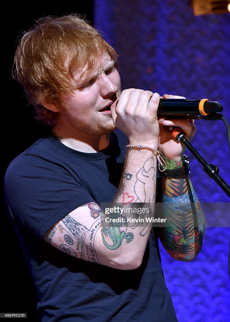 Pepsi Presents iHeartRadio Album Release Party With Ed Sheeran Hosted By Mario Lopez