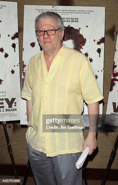 Actor Peter Riegert attends the "Whitey:United States Of America V. James J. Bulger" New York premiere at Dolby 88 Theater on June 17, 2014 in New...