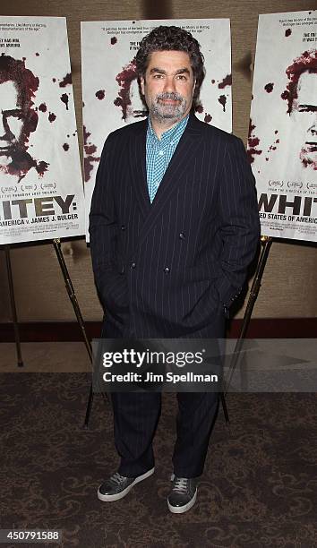 Filmmaker Joe Berlinger attends the "Whitey:United States Of America V. James J. Bulger" New York premiere at Dolby 88 Theater on June 17, 2014 in...