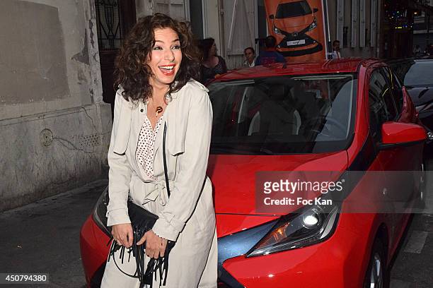Anne Depetrini, attend 'La Rue Aygo En Mode Fun' : Party Hosted By Toyota At 14 Rue Muller on June 17, 2014 in Paris, France. S