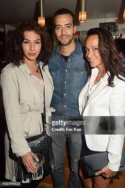 Anne Depetrini, Tarek Boudali and Karine Lima attend 'La Rue Aygo En Mode Fun' : Party Hosted By Toyota At 14 Rue Muller on June 17, 2014 in Paris,...