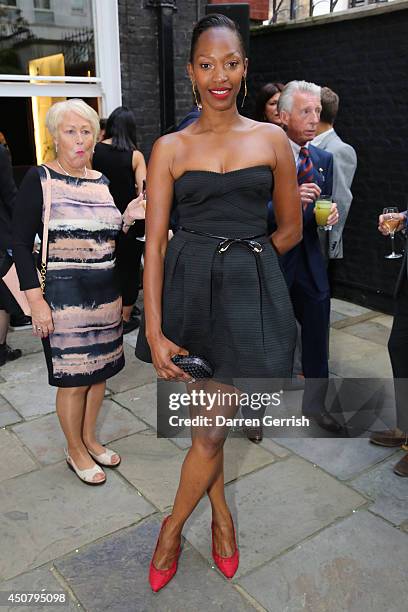 Vanessa Kingori attends the GQ and Dunhill party during the London Collections: Men SS15 on June 17, 2014 in London, England.