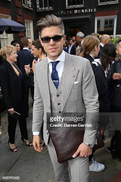 Darren Kennedy attends the GQ and Dunhill party during the London Collections: Men SS15 on June 17, 2014 in London, England.