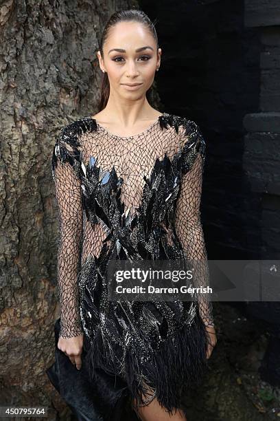 Cara Santana attends the GQ and Dunhill party during the London Collections: Men SS15 on June 17, 2014 in London, England.