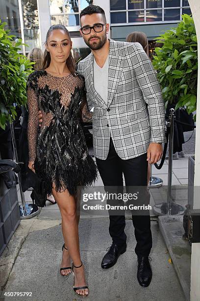 Cara Santana and Jesse Metcalfe attends the GQ and Dunhill party during the London Collections: Men SS15 on June 17, 2014 in London, England.