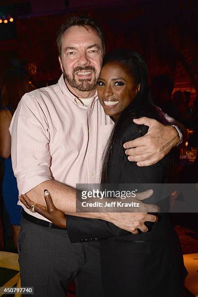 Creator/writer Alan Ball and actoress Rutina Wesley attend HBO "True Blood" season 7 premiere after party at Hollywood Roosevelt Hotel on June 17,...