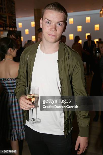 Will Poulter attends the GQ and LC:M Party during the London Collections: Men SS15 on June 17, 2014 in London, England.