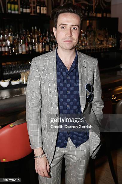 Nick Grimshaw attends the GQ and LC:M Party during the London Collections: Men SS15 on June 17, 2014 in London, England.