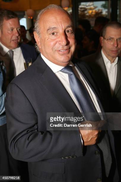 Sir Philip Green attends the GQ and LC:M Party during the London Collections: Men SS15 on June 17, 2014 in London, England.