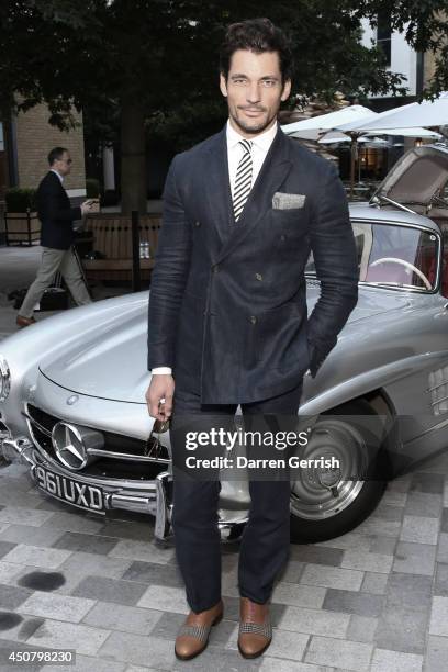 David Gandy attends the GQ and LC:M Party during the London Collections: Men SS15 on June 17, 2014 in London, England.