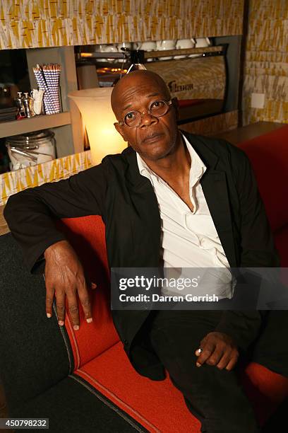 Samuel L Jackson attends the GQ and LC:M Party during the London Collections: Men SS15 on June 17, 2014 in London, England.