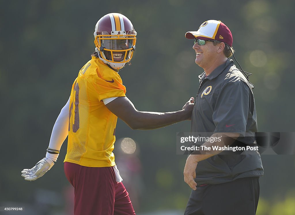 Day one of the Redskins Mini Camp at Redskins Park