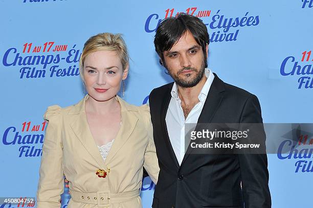 Julie Judd and Jean-Phillipe Rouxel attend Day 6 of the Champs Elysees Film Festival on June 17, 2014 in Paris, France.